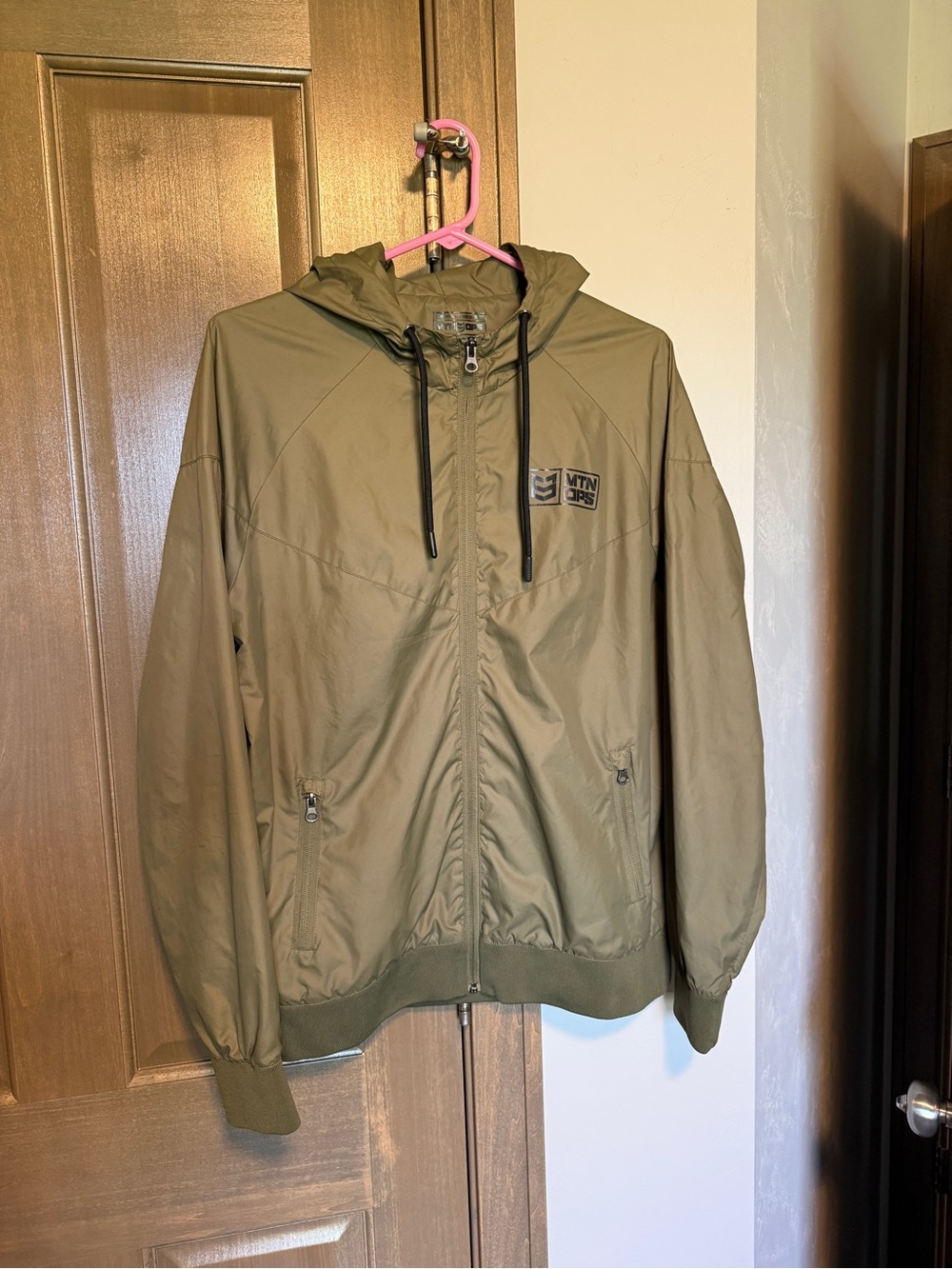 MTN OPS Women's Olive Hooded Windbreaker